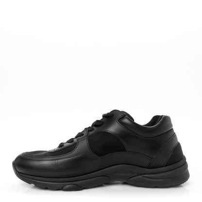 Chanel Lambskin Fabric CC Uniform Sneakers 42 Black 1 of 9