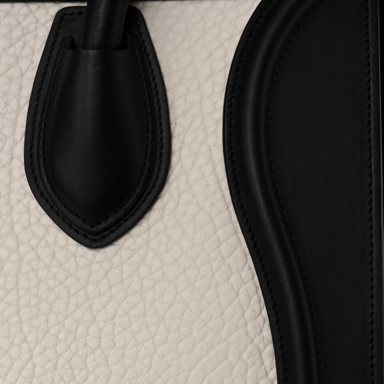 Celine Bullhide Calfskin Nubuck Mini Bi-Color Luggage Black White 15 of 17