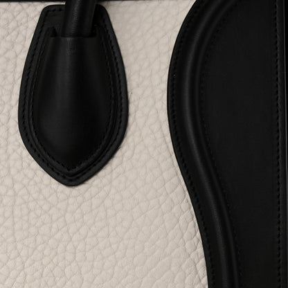 Celine Bullhide Calfskin Nubuck Mini Bi-Color Luggage Black White 15 of 17