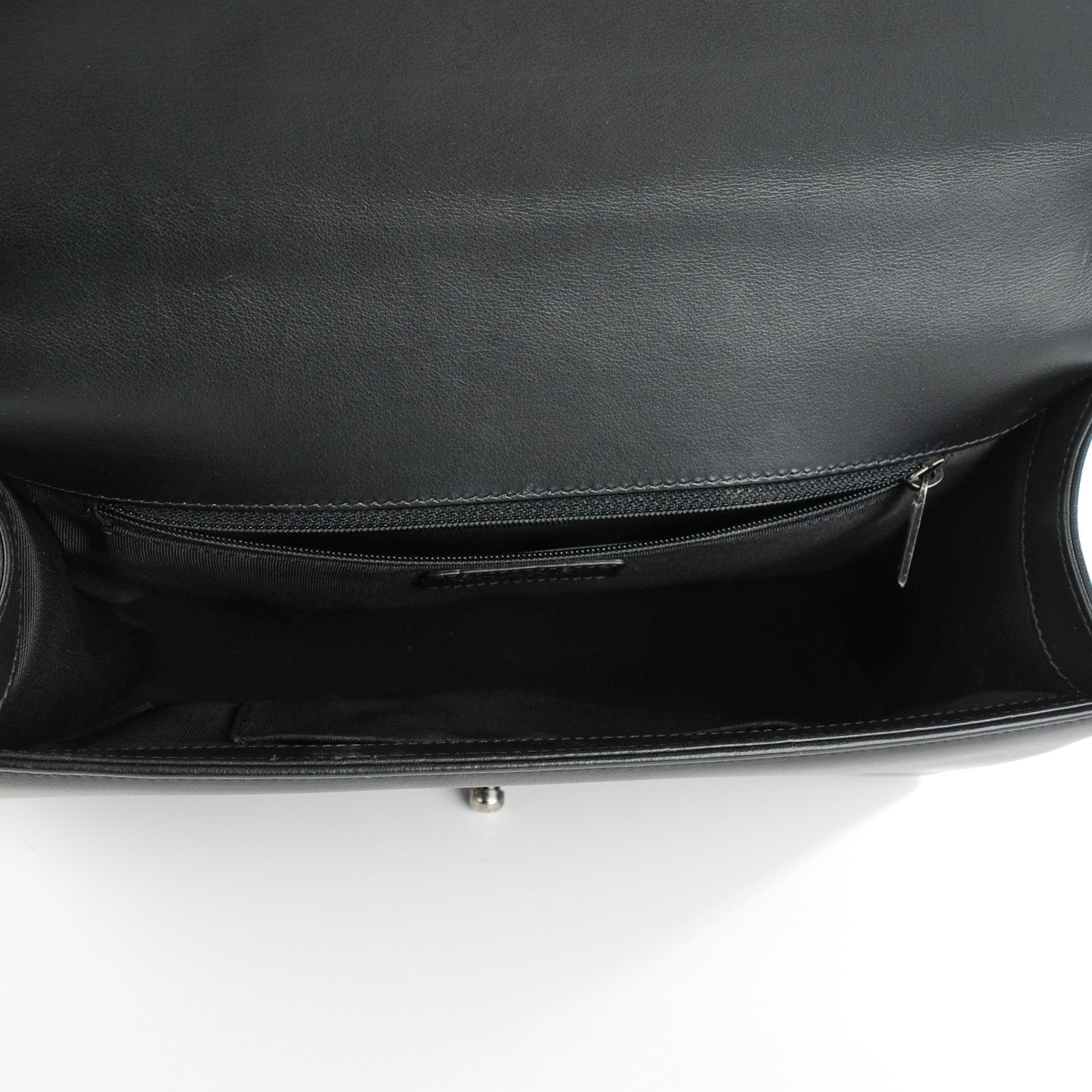 Chanel Calfskin Chevron Quilted New Medium Boy Flap Black 5 of 7