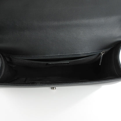 Chanel Calfskin Chevron Quilted New Medium Boy Flap Black 5 of 7
