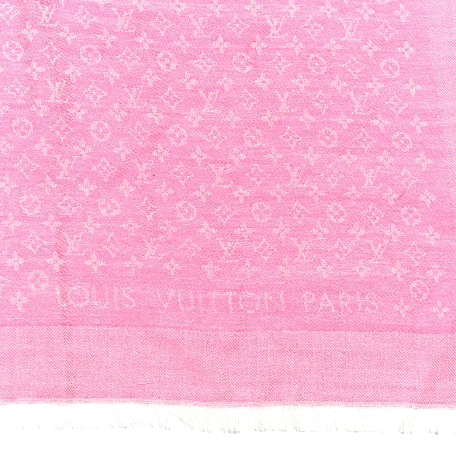 Louis Vuitton Silk Wool Monogram Petit Louis Shawl Pop 2 of 4
