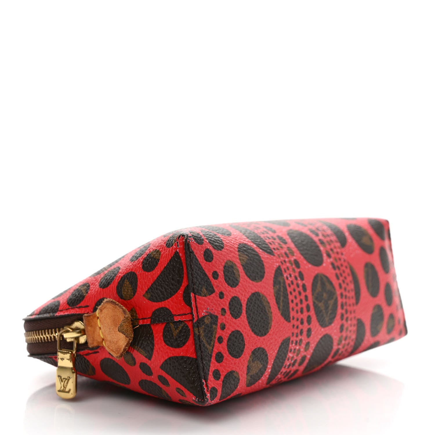 Louis Vuitton Monogram Kusama Pumpkin Dots Cosmetic Pouch Red 4 of 9