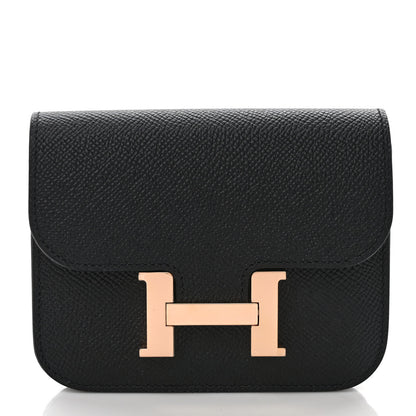 Hermes Epsom Constance Slim Wallet Black 3 of 10
