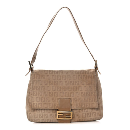 Fendi Zucchino Vitello Mama Baguette Beige Tortora 1 of 12