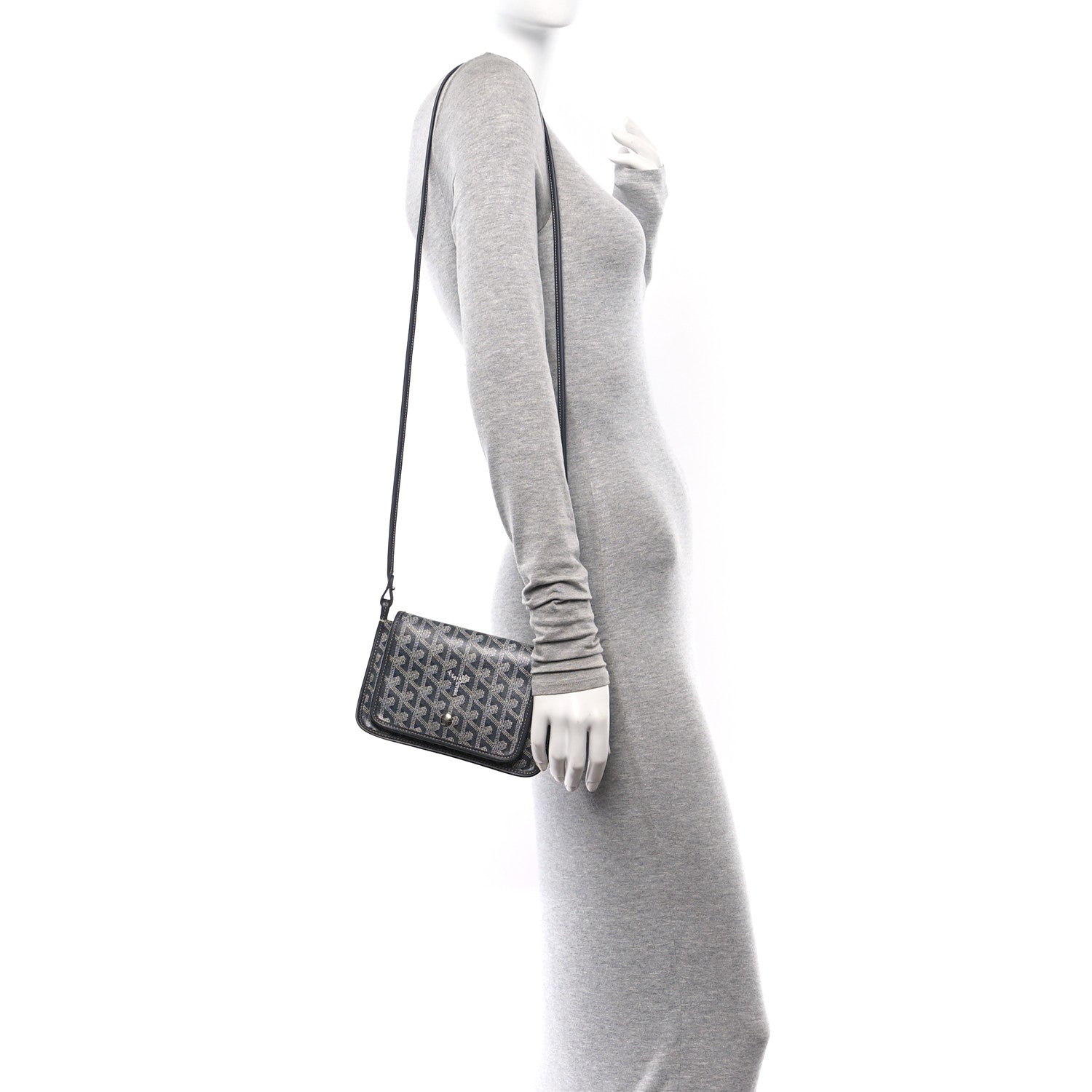 Goyard Goyardine Plumet Wallet Clutch Grey 2 of 14