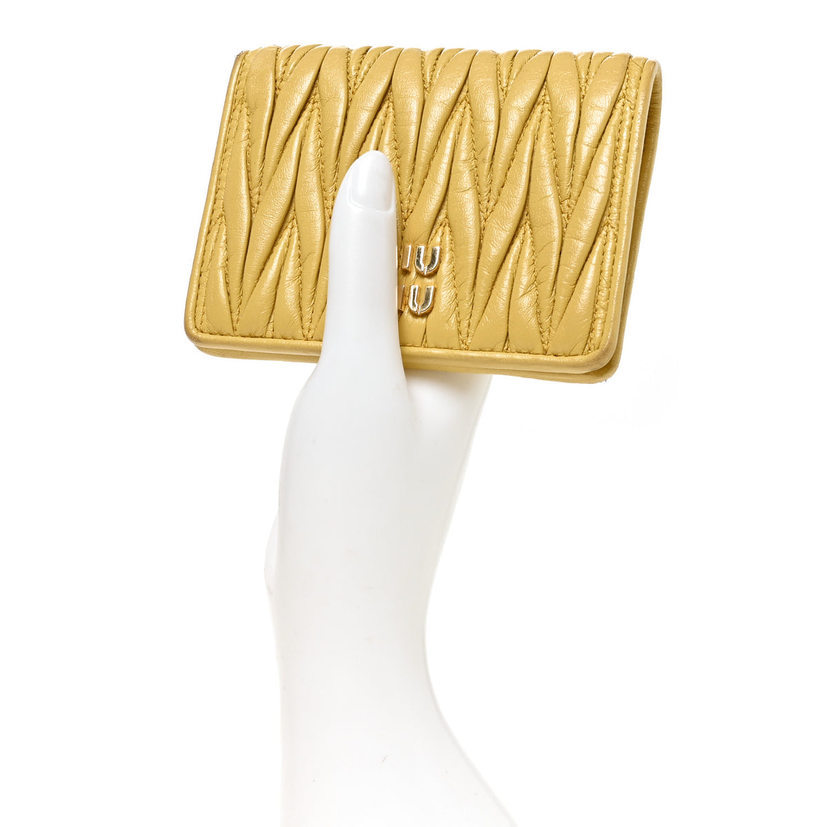 Nappa Matelasse Bi-Fold Compact Wallet Sole