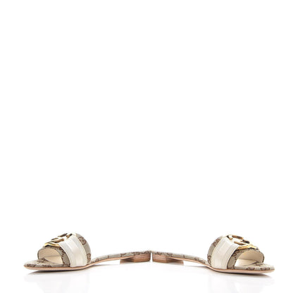 Gucci Monogram Web GG Slide Sandals 37 Off White 4 of 12