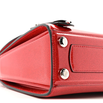 Salvatore Ferragamo Glitter Patent Mini Boxyz Red 8 of 13