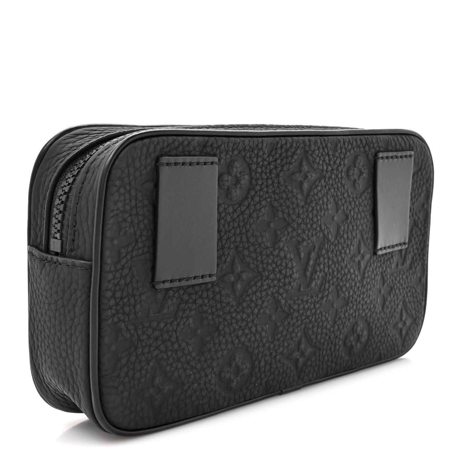 Louis Vuitton Taurillon Monogram Uniformes Solar Ray Soft Pochette Volga Belt Bag Black 3 of 9