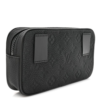 Louis Vuitton Taurillon Monogram Uniformes Solar Ray Soft Pochette Volga Belt Bag Black 3 of 9
