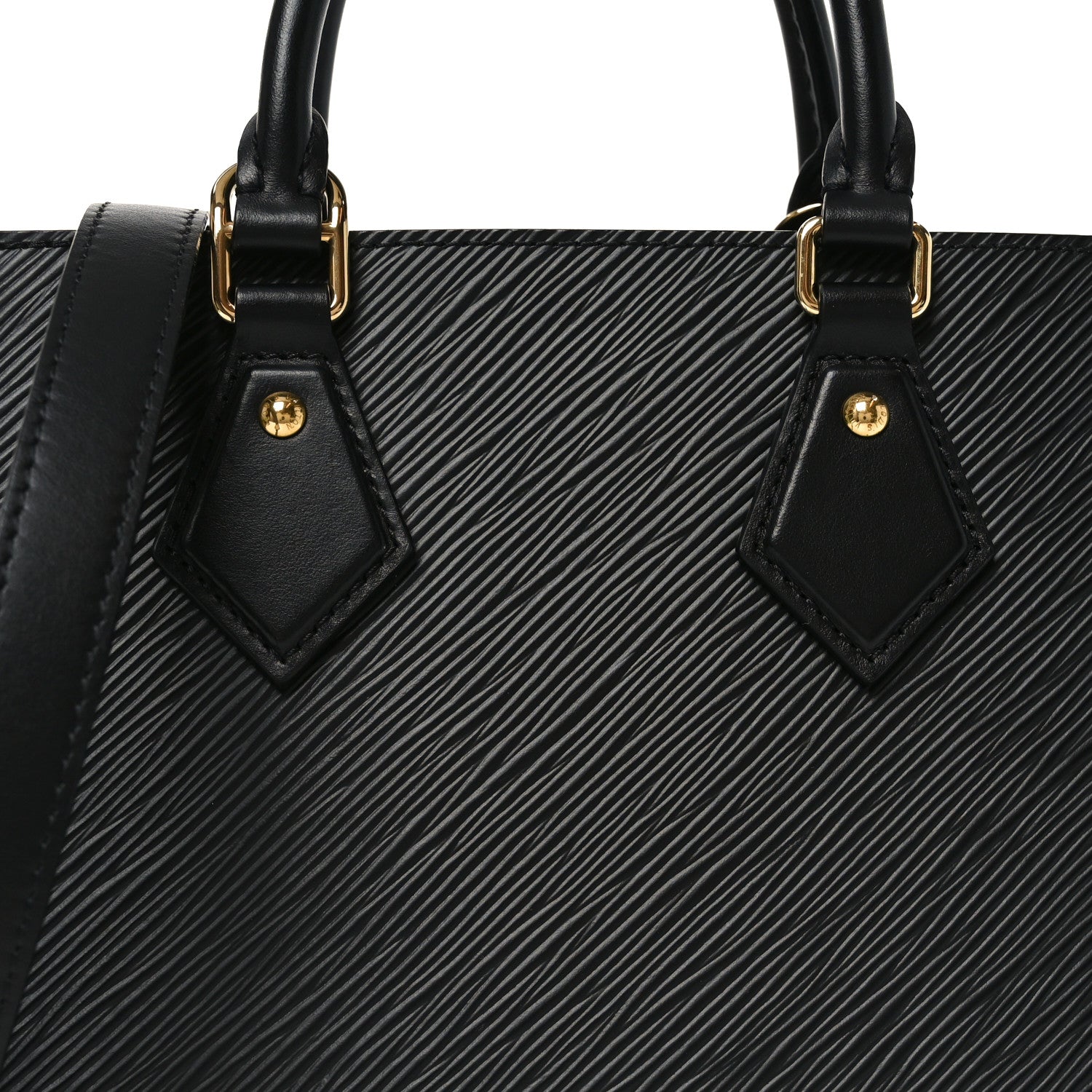 Louis Vuitton Epi Sac Plat BB Black 7 of 9