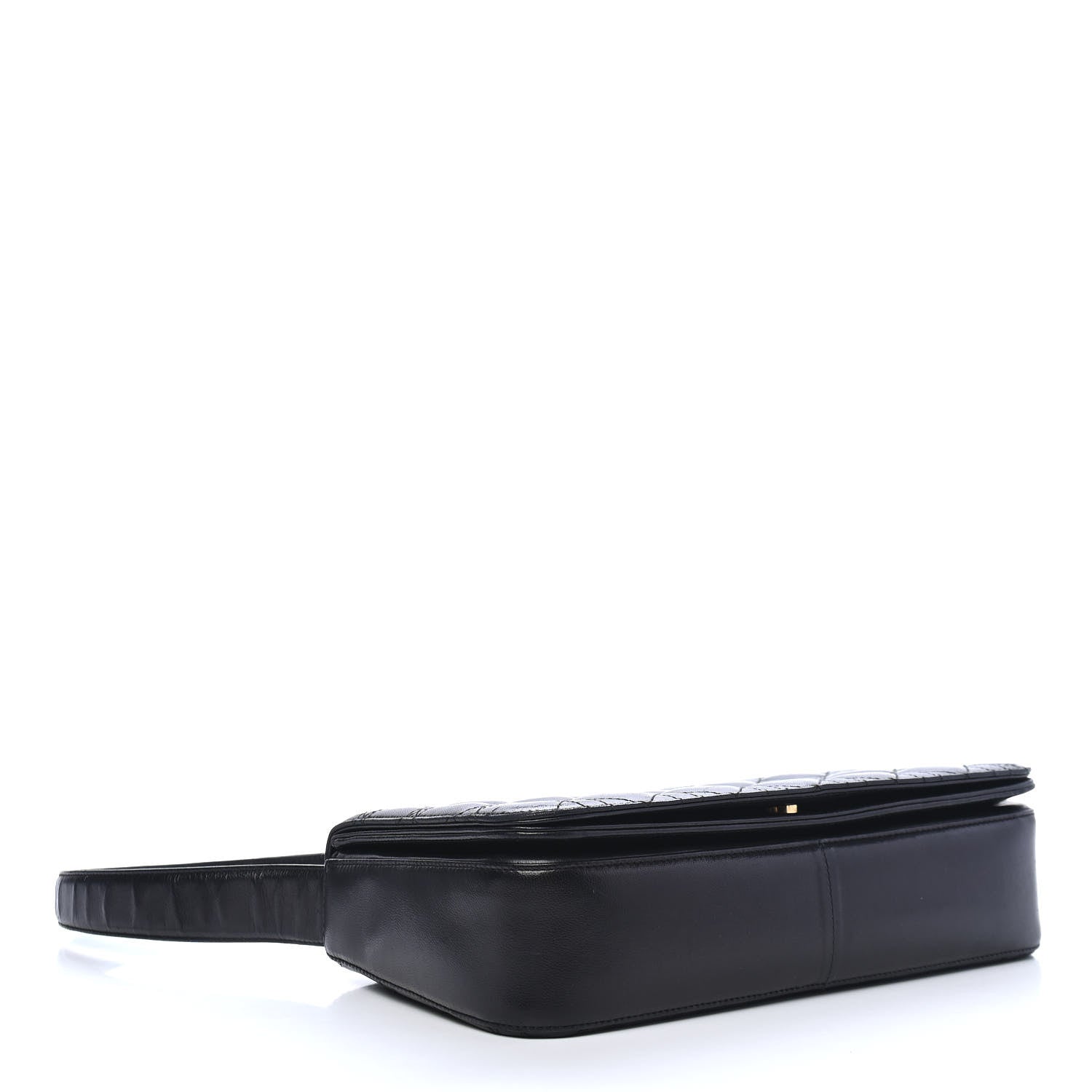 Christian Dior Lambskin Cannage Medium Delidior Flap Bag Black 3 of 8