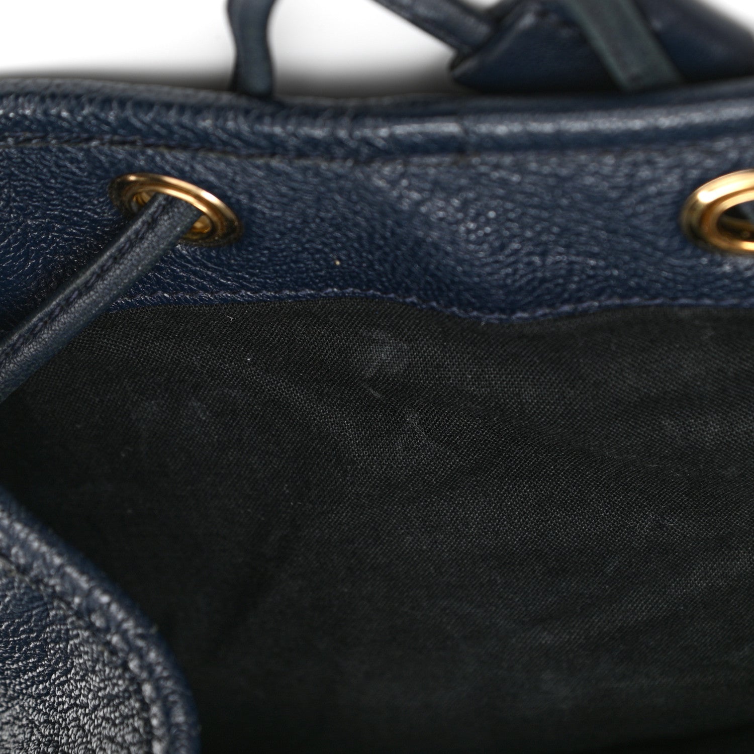 Balenciaga Chevre Gold Metallic Edge Hardware Backpack Bleu Nuit 15 of 15