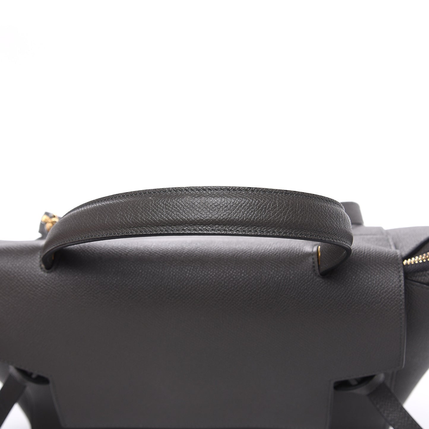 Grained Calfskin Mini Belt Bag Grey