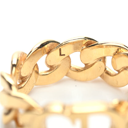 Christian Dior Metal Danseuse Etoile Chain Ring 54 7 Gold 5 of 6