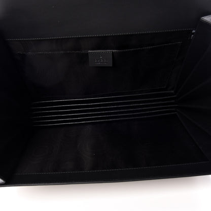 Gucci X SEGA Calfskin GUCCY Stars Portfolio Bag Black Gold 5 of 11
