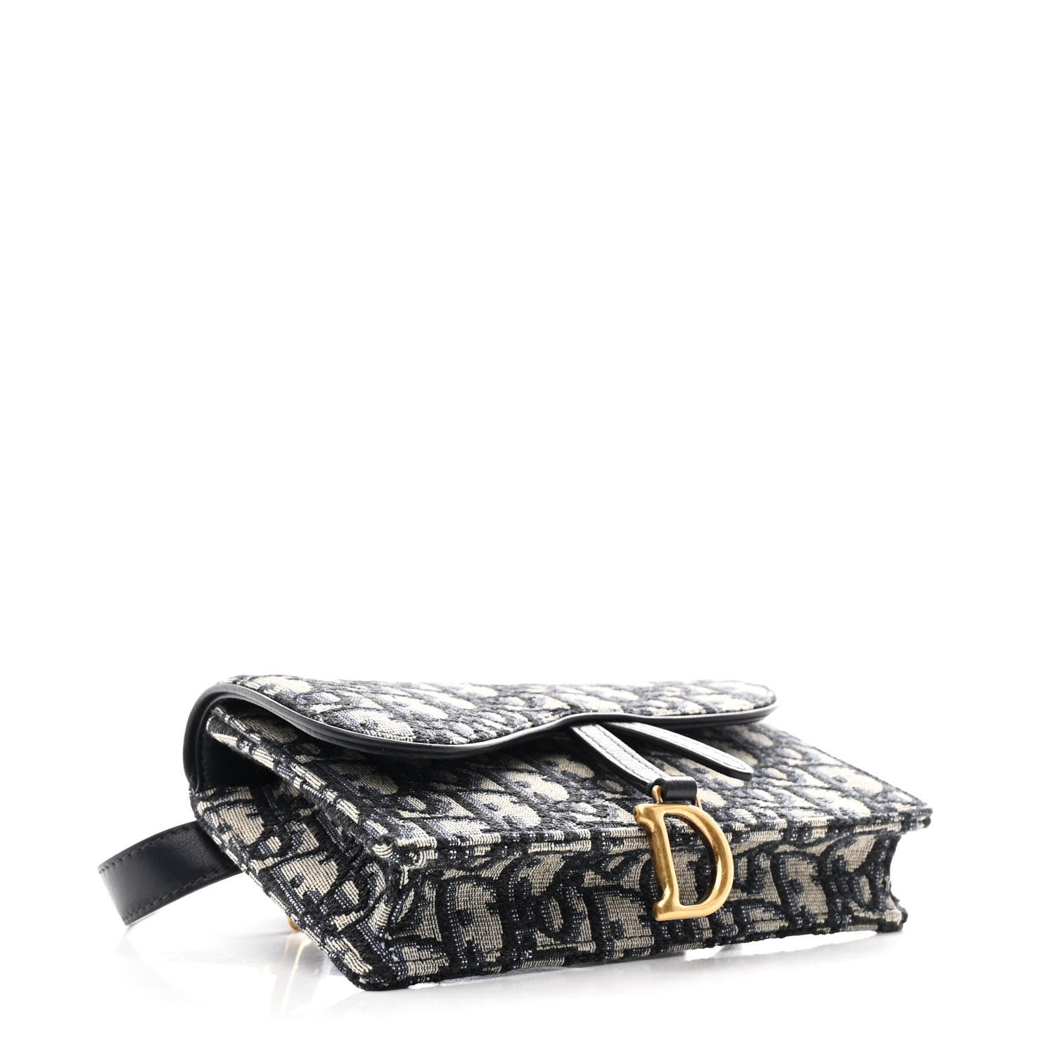 Christian Dior Oblique Saddle Belt Bag Blue 4 of 11