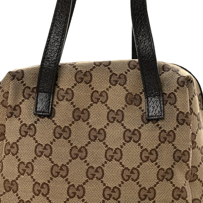 Gucci Monogram Calfskin Large Balthus Cosmetic Pouch Beige Ebony Cocoa 8 of 11