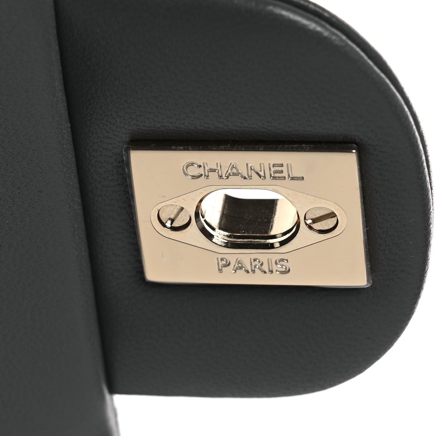 Chanel Lambskin Quilted Mini Top Handle Rectangular Flap Dark Grey 11 of 13