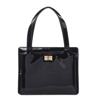 Chanel Patent Calfskin Mademoiselle Shoulder Bag Black 1 of 10