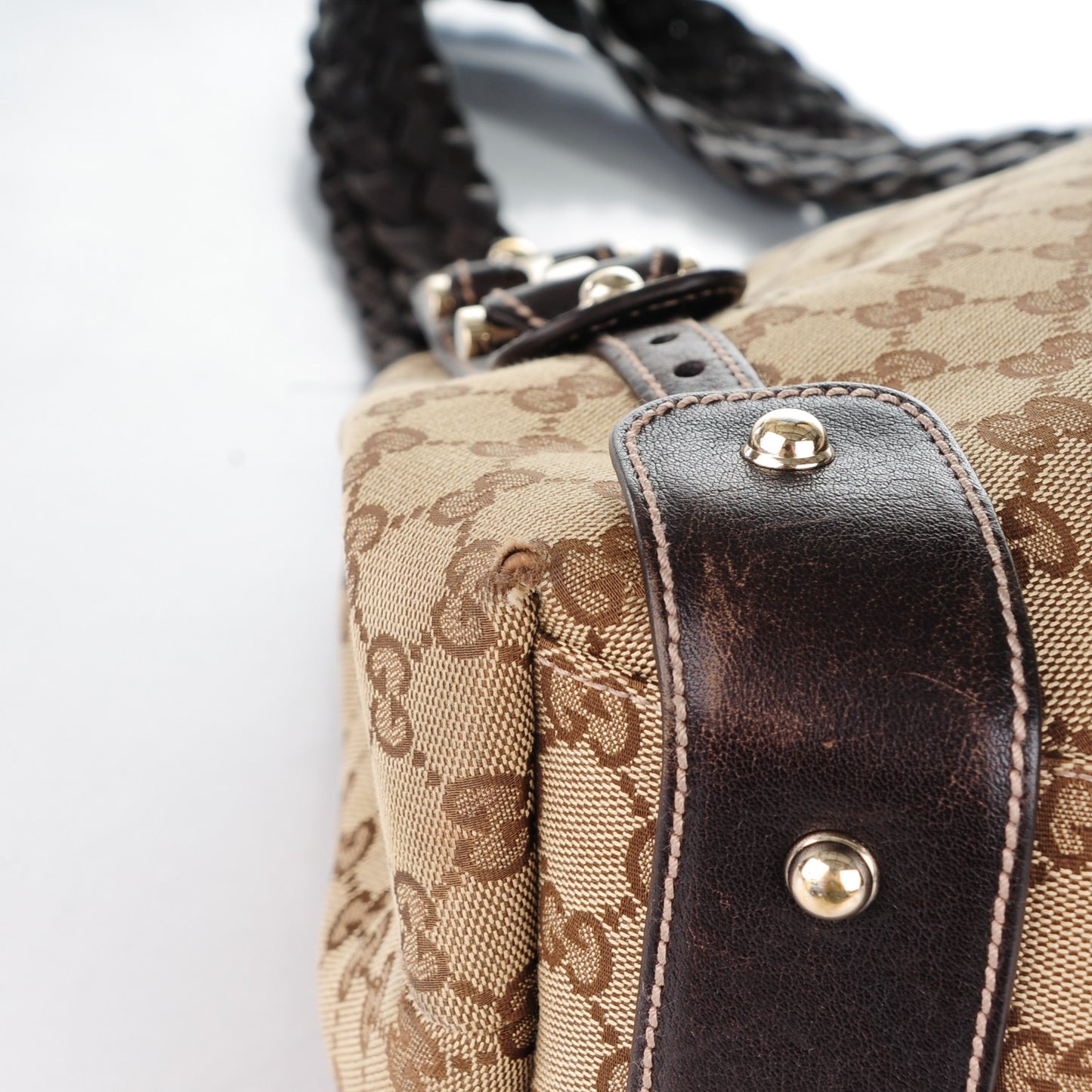 Monogram Medium Pelham Shoulder Bag Dark Brown