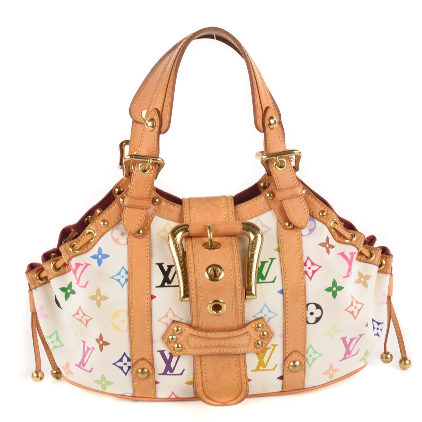 Monogram Multicolor Theda GM White
