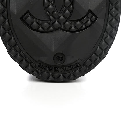 Chanel Caoutchouk CC High Boots 40 Black 7 of 15