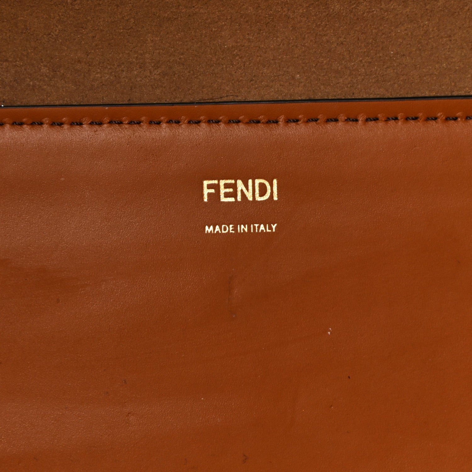 Fendi Vitello King Plexiglass Large Fendi Sunshine Shopper Tote Cuoio 6 of 13