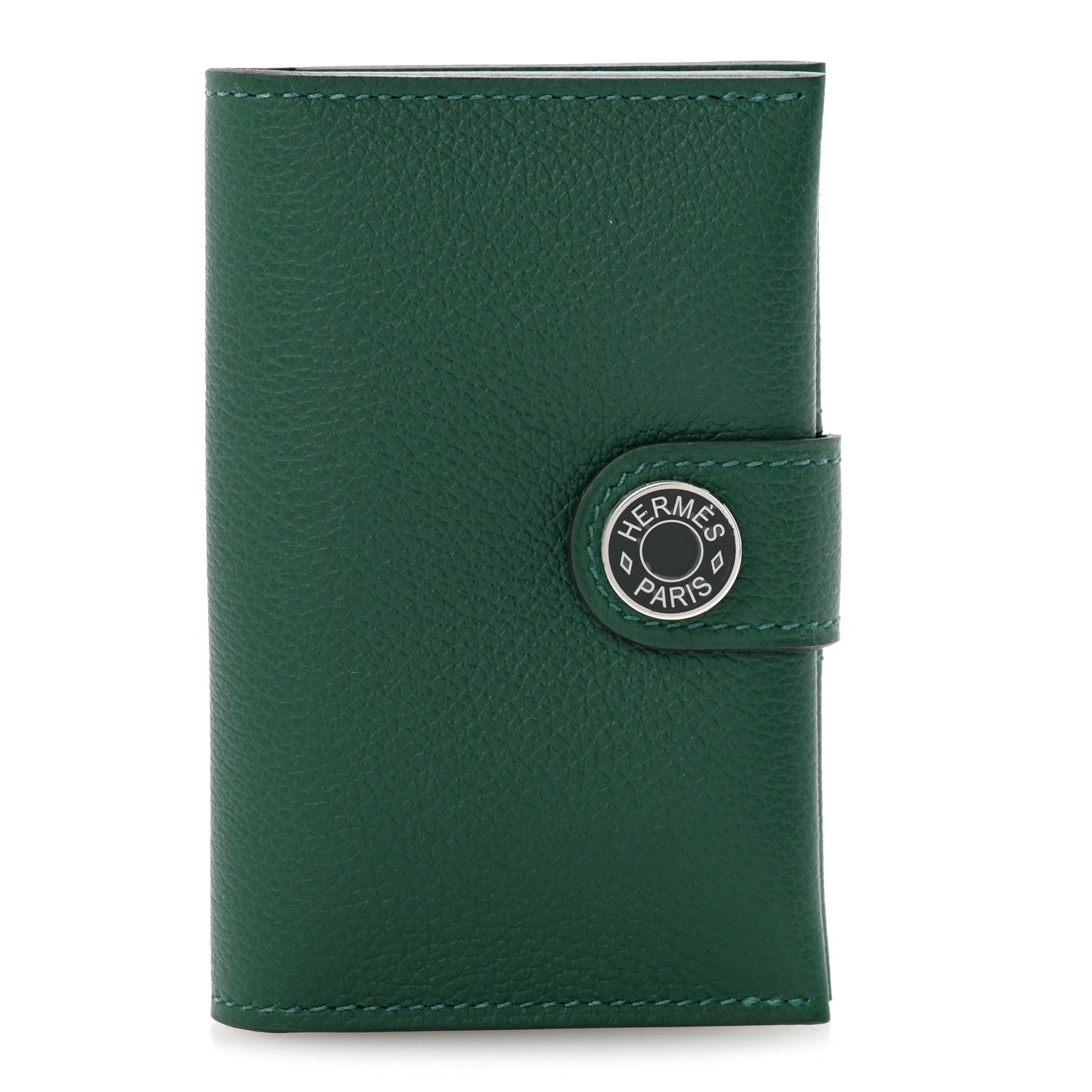 Hermes Evercolor Verso R.M.S Card Holder Vert Moyen Vert Fonce 1 of 8