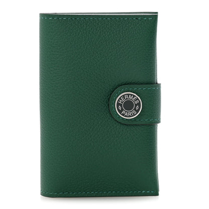 Hermes Evercolor Verso R.M.S Card Holder Vert Moyen Vert Fonce 1 of 8