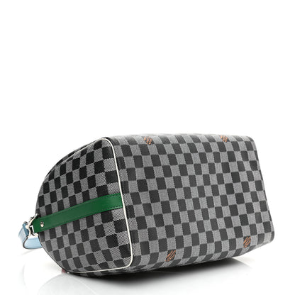 Louis Vuitton Damier Speedy Bandouliere 30 Black White 4 of 11