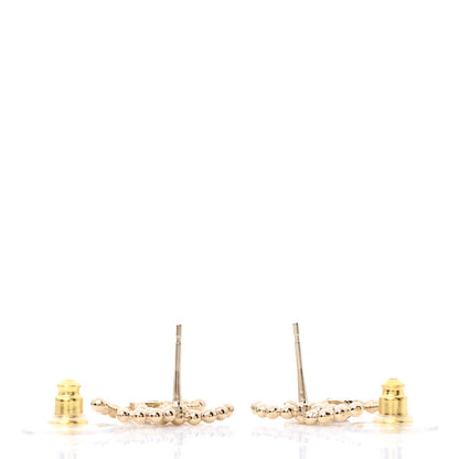 Chanel Metal Bead CC Earrings Gold 3 of 5