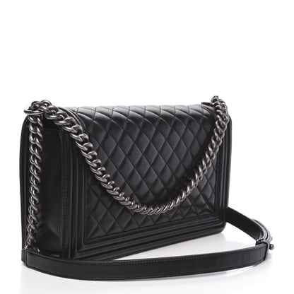 Chanel Lambskin Quilted New Medium Boy Flap Black 4 of 13