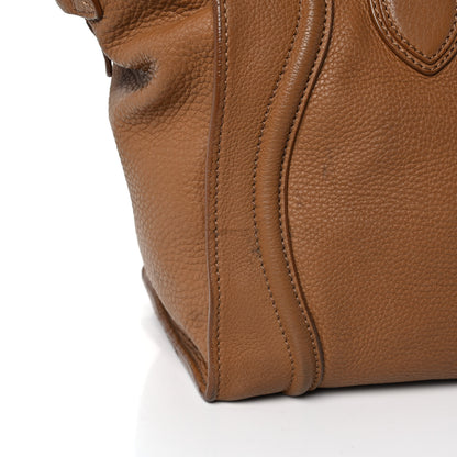 Celine Drummed Calfskin Mini Luggage Camel 11 of 15