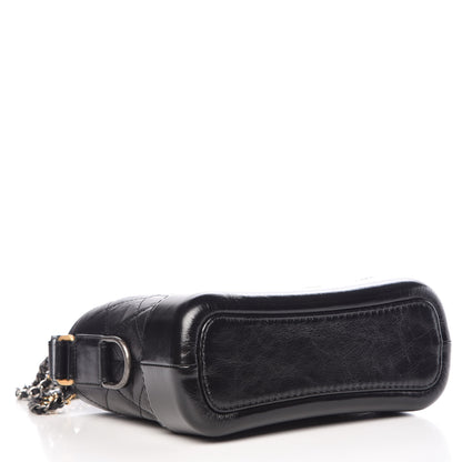 Chanel Aged Calfskin Quilted Small Gabrielle Hobo Black 4 of 9