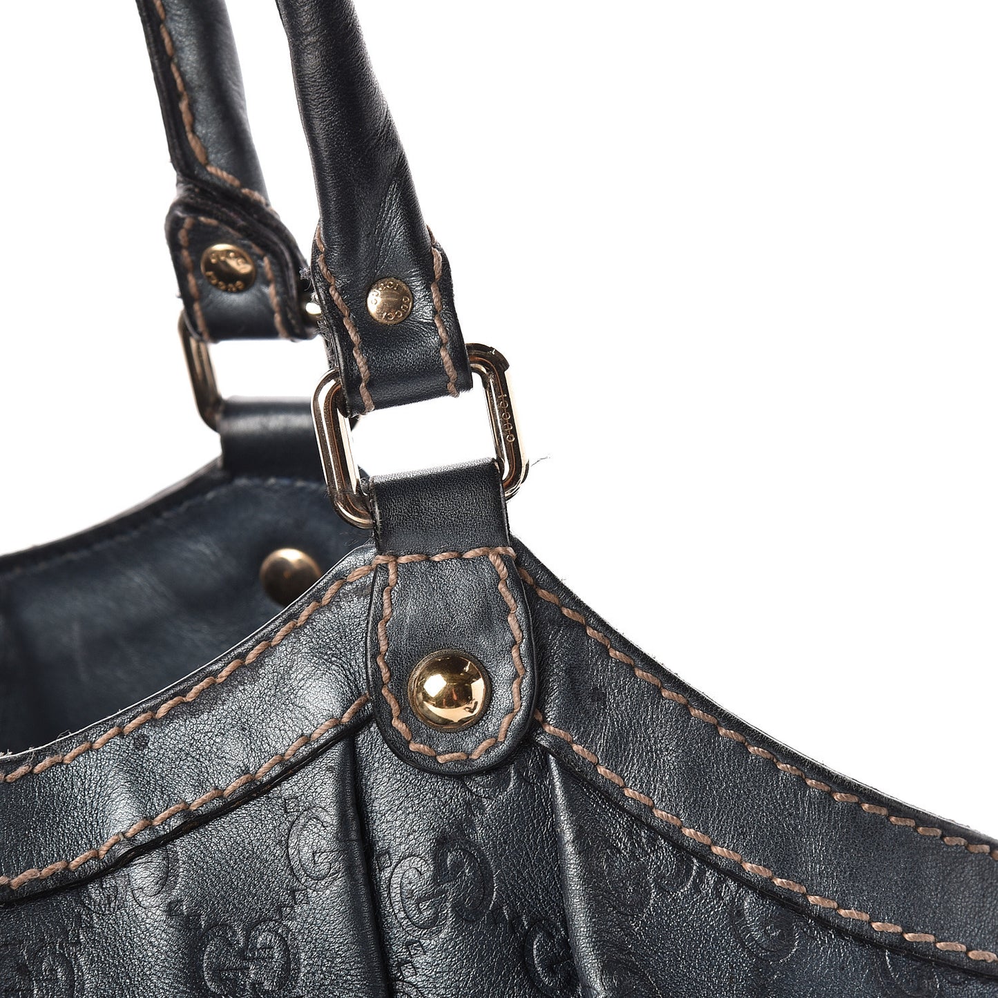Metallic Guccissima Large Sukey Tote