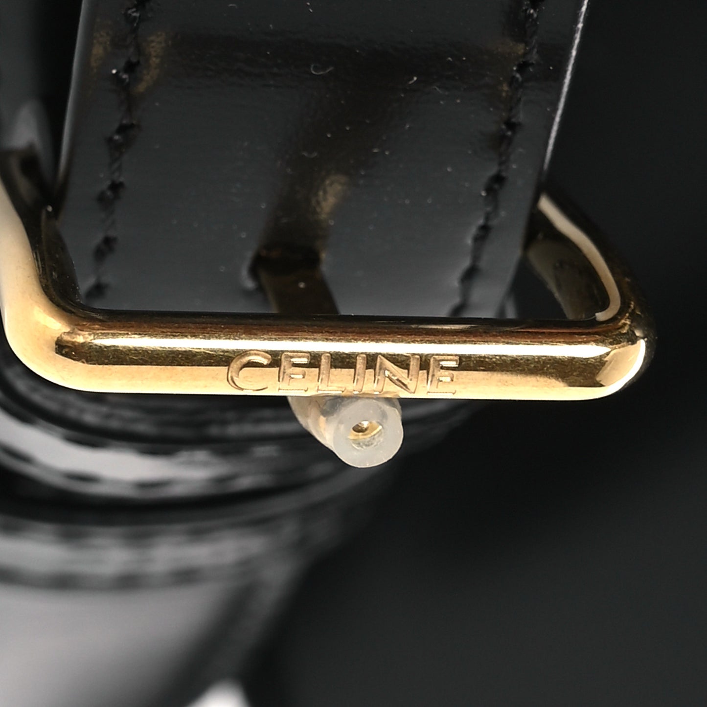 Shiny Calfskin Medium Triomphe Black