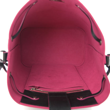 Louis Vuitton Calfskin Lockme Bucket Black 5 of 12