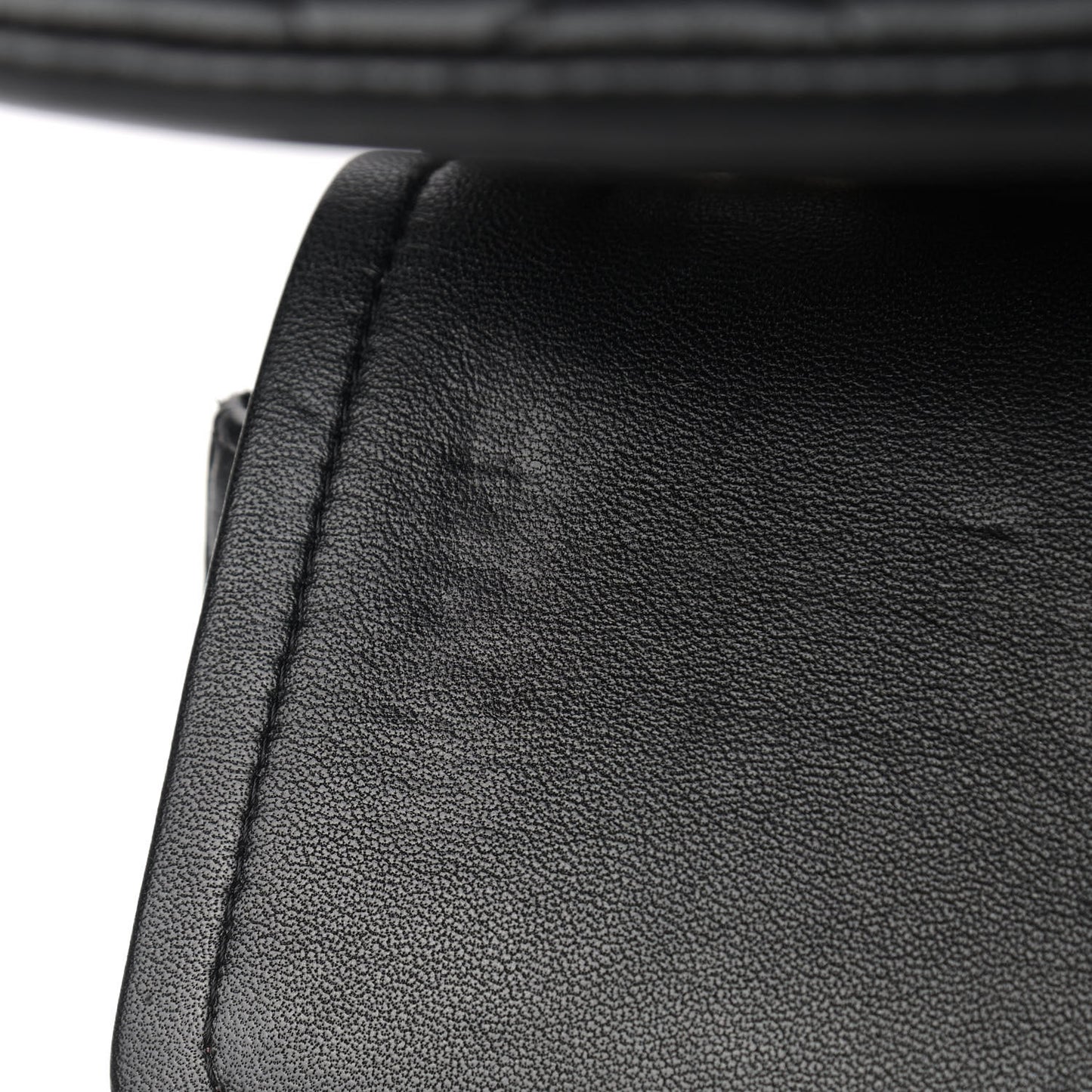Lambskin Quilted Jumbo Double Flap Black