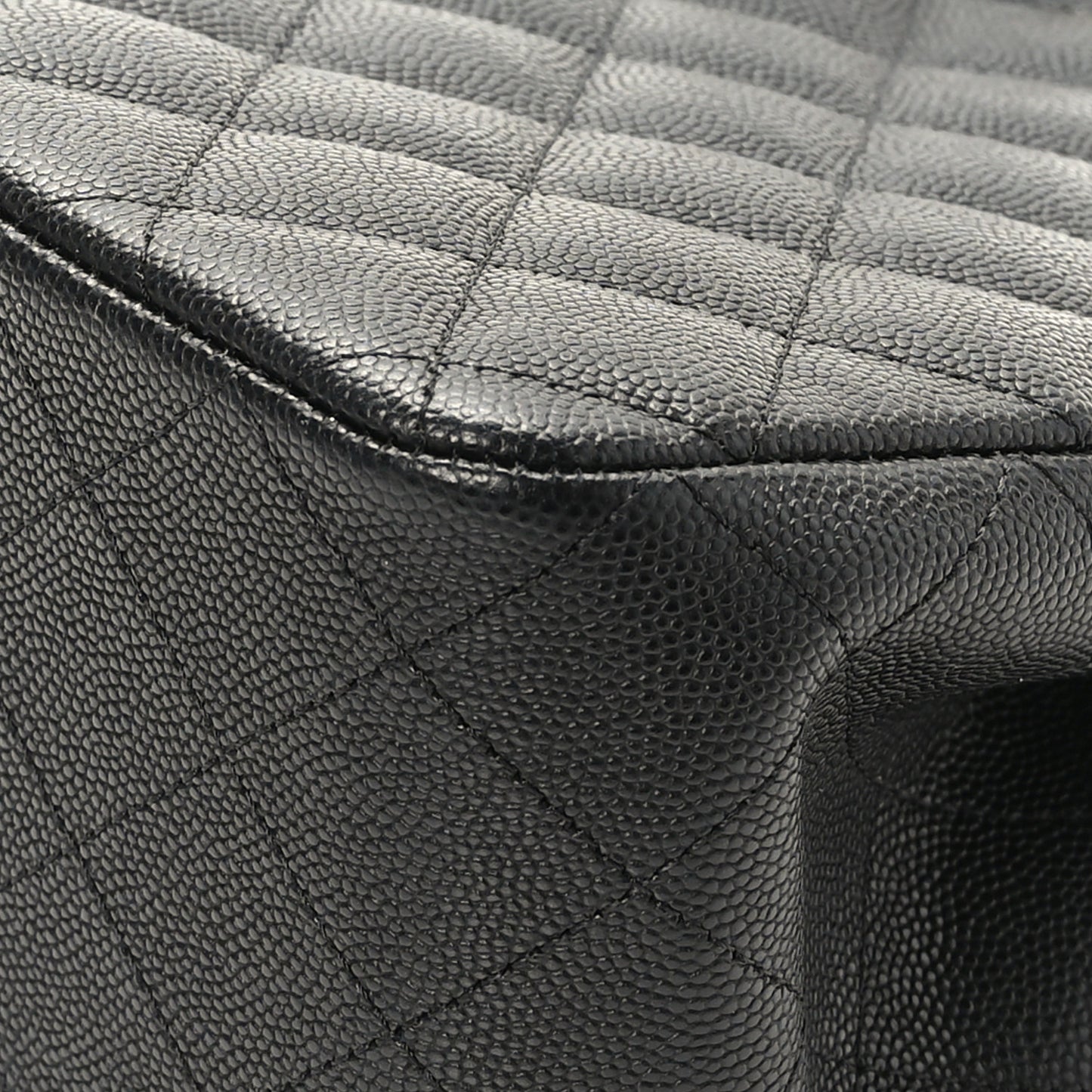 Caviar Quilted Mini Bucket Bag Black