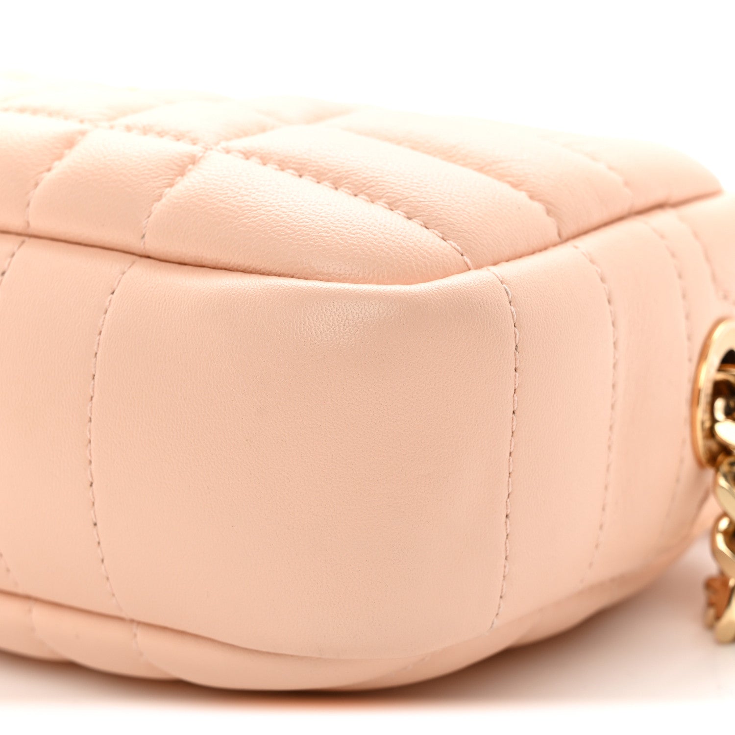 Burberry Lambskin Quilted Mini Lola Camera Bag Peach 9 of 11