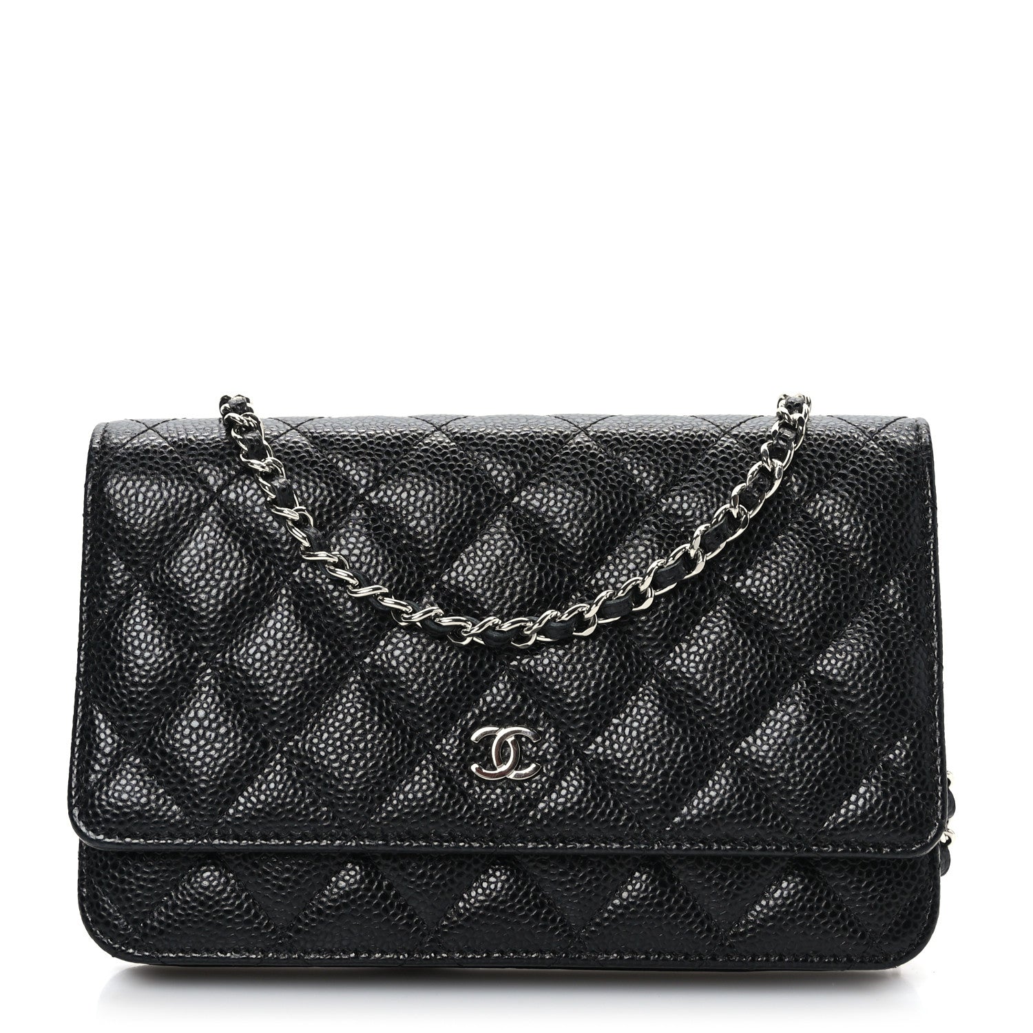 Chanel Caviar Quilted Wallet on Chain WOC Black 1 of 10