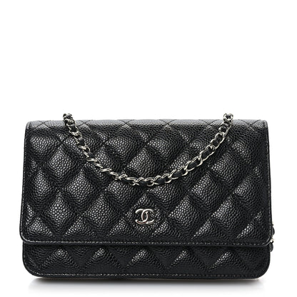 Chanel Caviar Quilted Wallet on Chain WOC Black 1 of 10