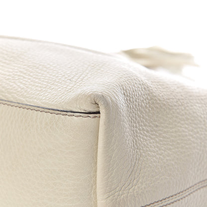 Gucci Pebbled Calfskin Medium Soho Chain Shoulder Bag Off White 10 of 16