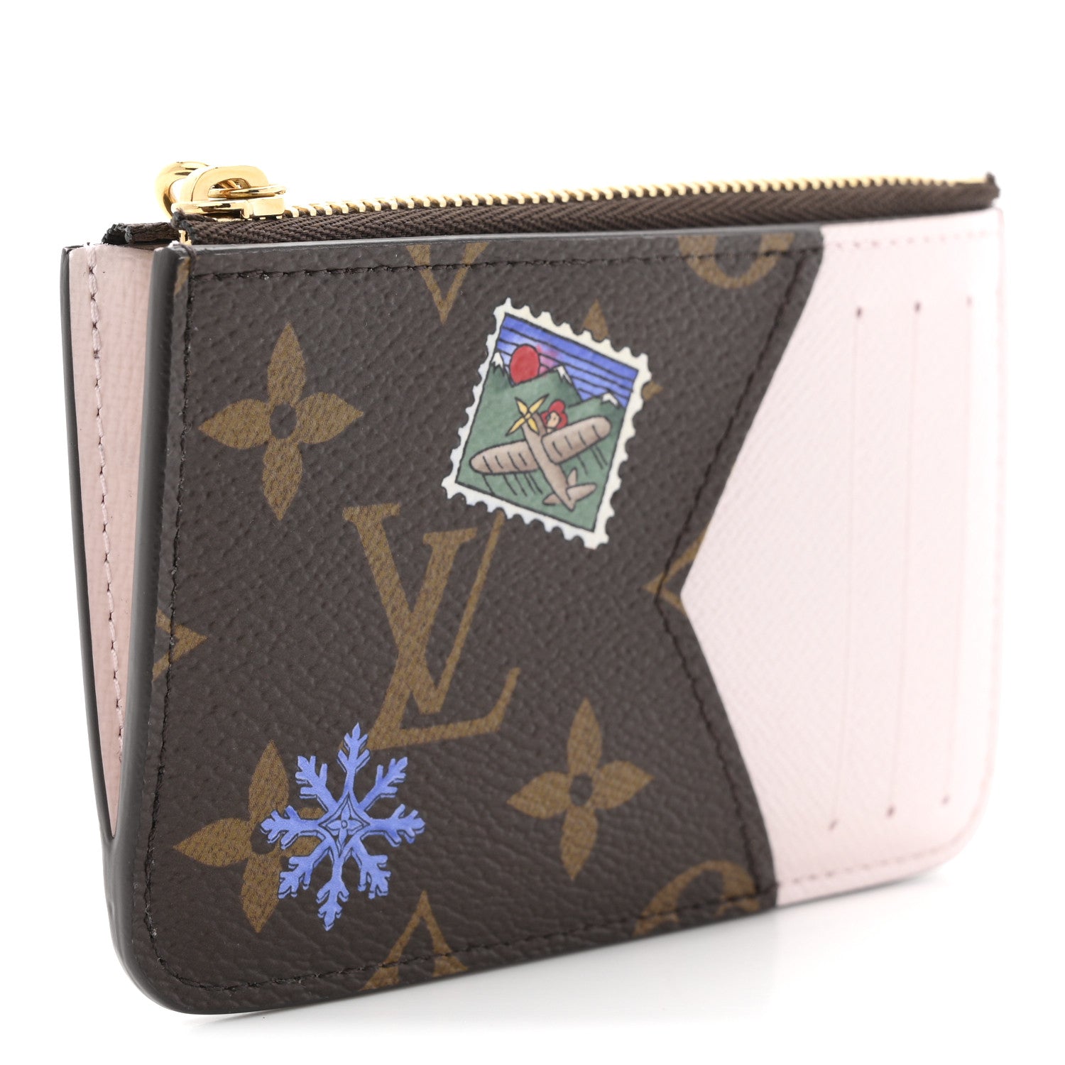 Louis Vuitton Monogram Vivenne Winter Holiday Zipped Romy Card