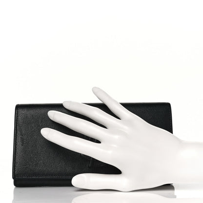 Saint Laurent Chevre Belle De Jour Flap Wallet Black 2 of 9