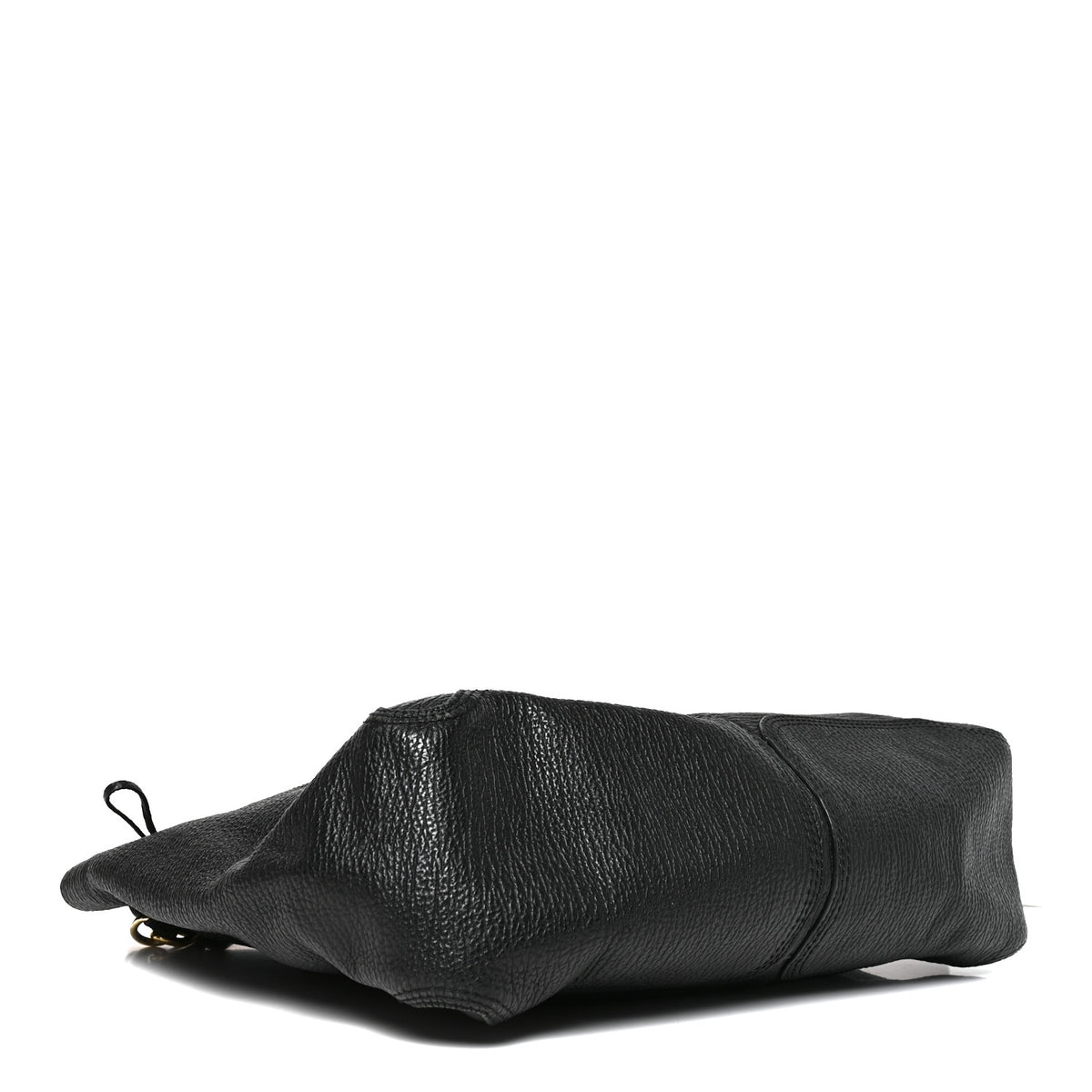 Textured Calfskin Large Pashli Satchel Black