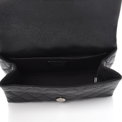 Chanel Grained Calfskin Quilted 2.55 Reissue Flap Belt Bag Clutch Black 5 of 9