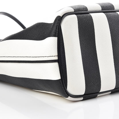 Givenchy Coated Canvas Striped Large Antigona Tote Black White 16 of 23